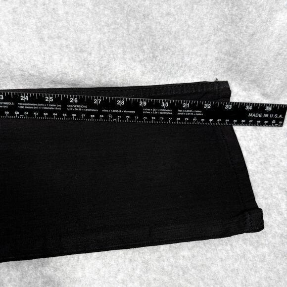Rivet De Cru Jeans Womens Sz 29 30x33 Black Denim High Rise 90s Straight Leg - Picture 10 of 14